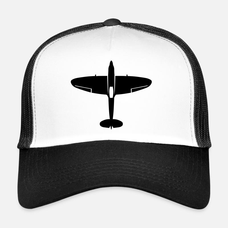 spitfire_oben - Trucker Cap - Weiß/Schwarz