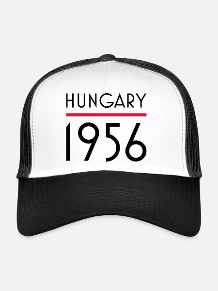 Hungary 1956 - Casquette trucker  - blanc/noir - Devant