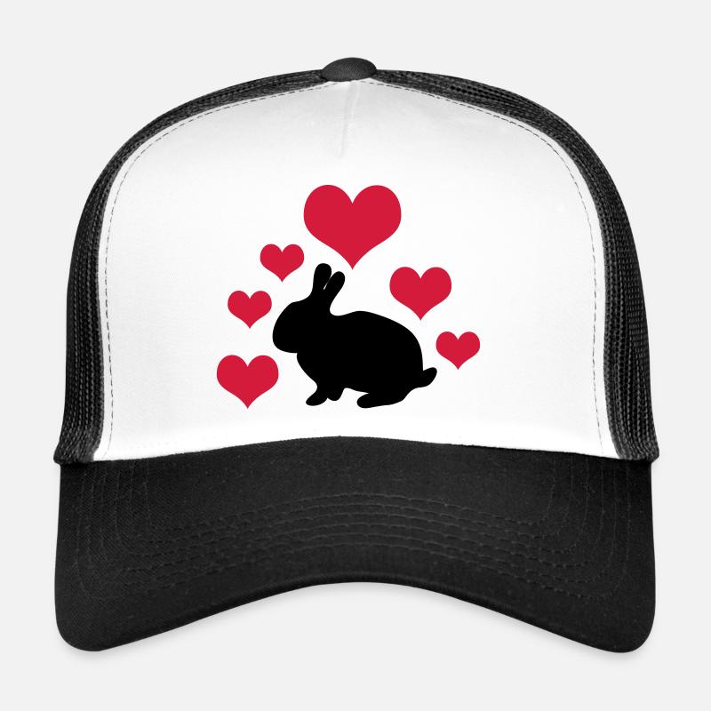 Rabbit with 6 hearts 2 Trucker Cap