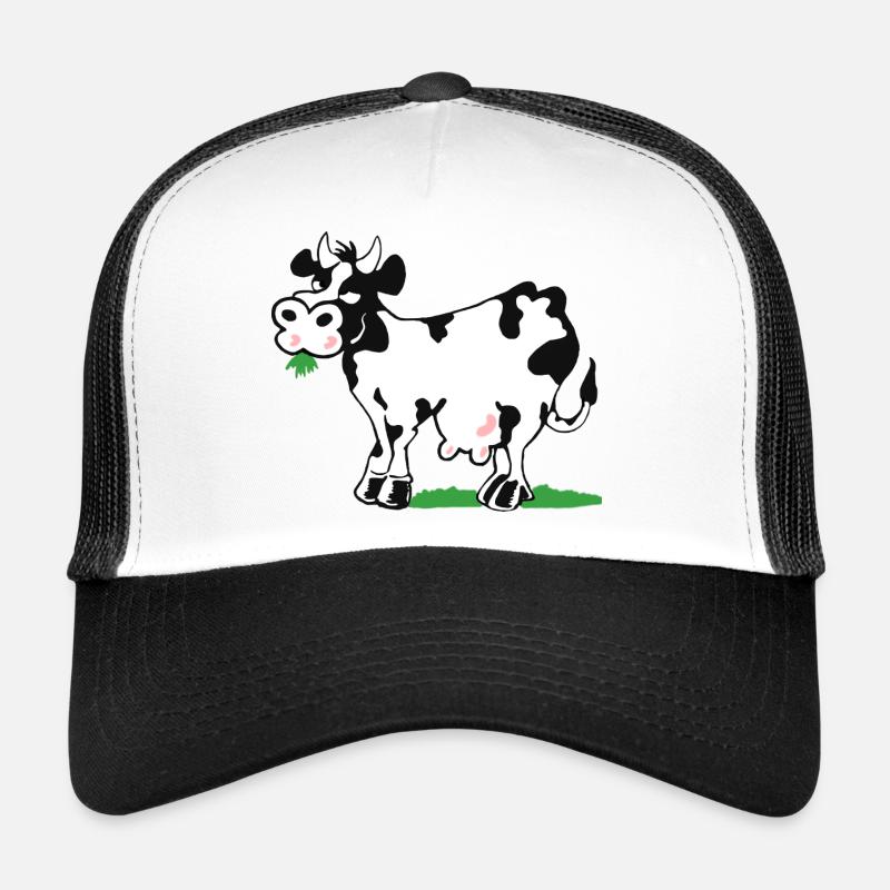Kuh - Trucker Cap - Weiß/Schwarz