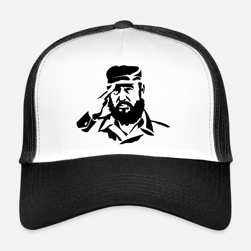 Fidel Alejandro Castro Ruz - Trucker Cap - Weiß/Schwarz