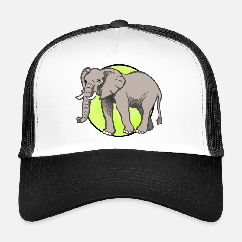 Elephant Elephant Circus - Trucker Cap - white/black
