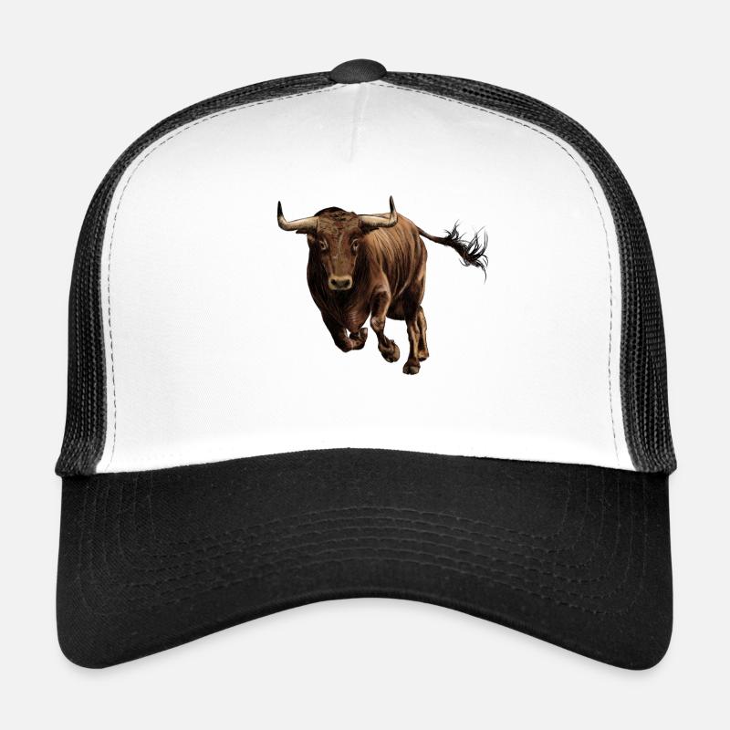 Stier - Trucker Cap - Weiß/Schwarz