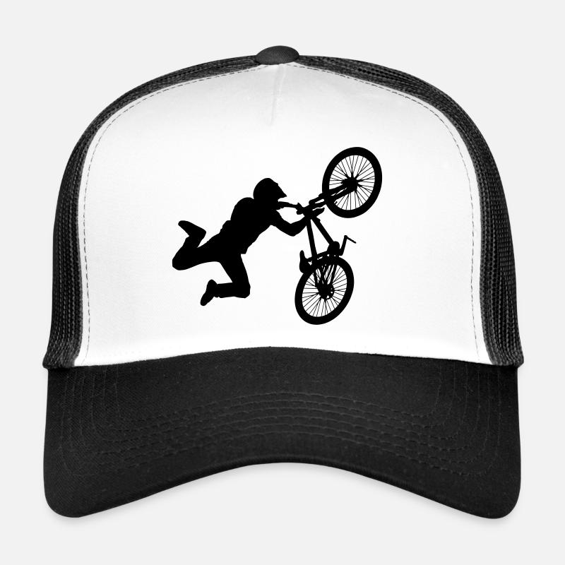 Mountainbiker - Trucker Cap - Weiß/Schwarz