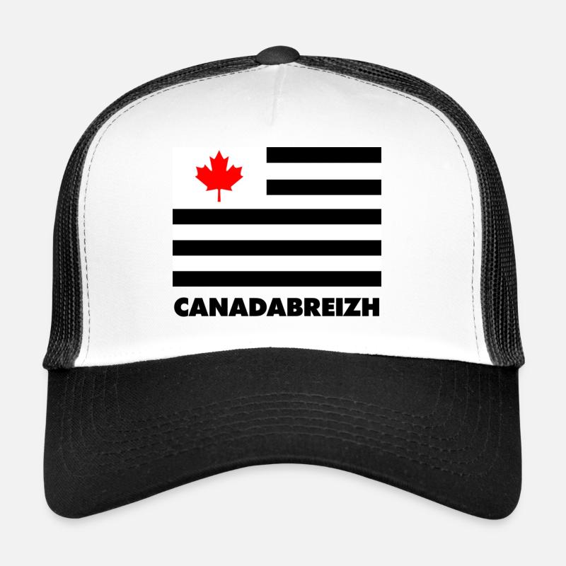 canadabreizh - Trucker Cap - Weiß/Schwarz
