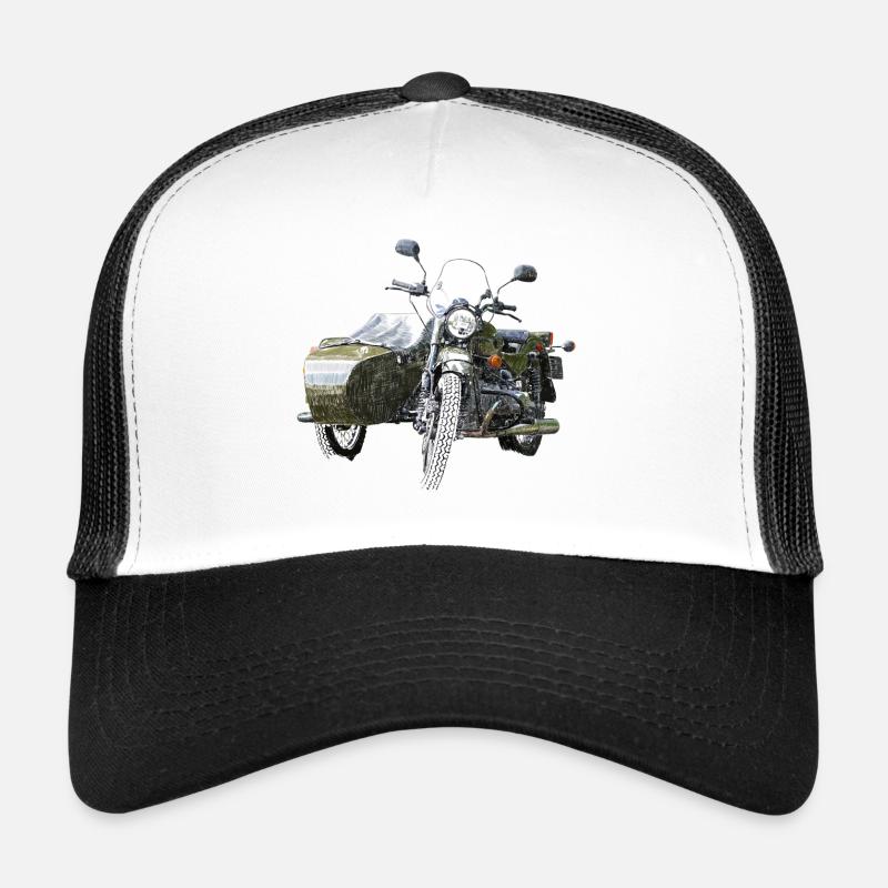 Ural - Casquette trucker  - blanc/noir