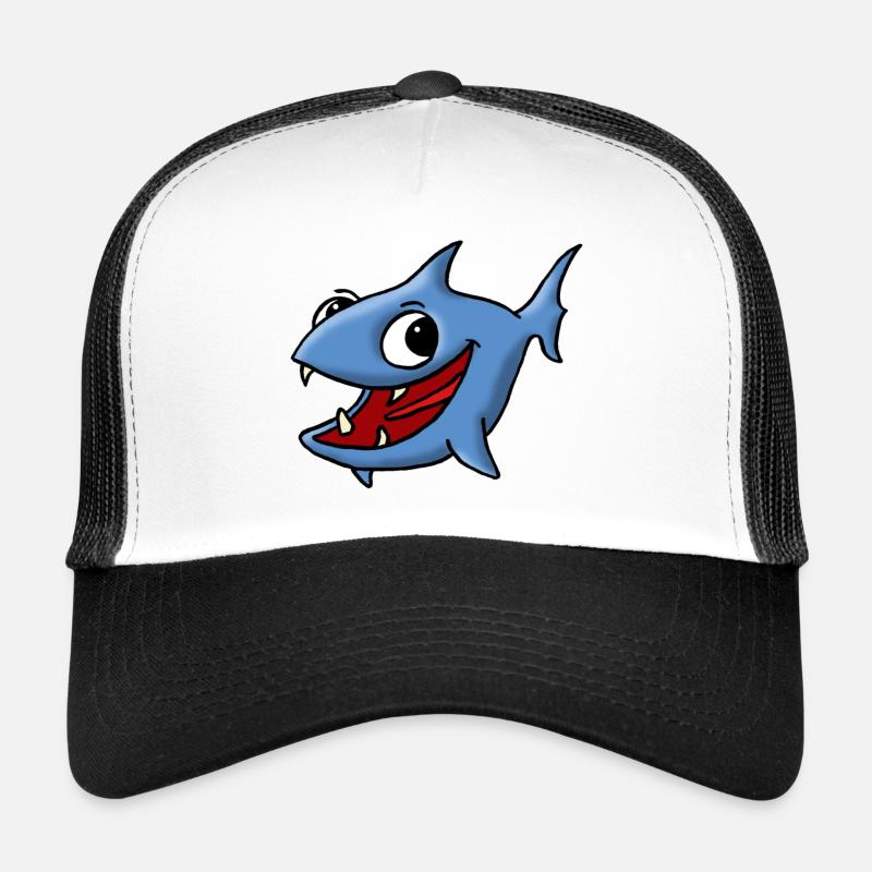Blue Fish - Trucker Cap - white/black