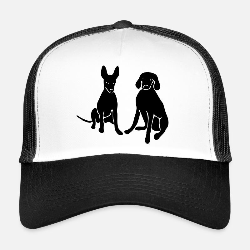 Chiens - Casquette trucker  - blanc/noir