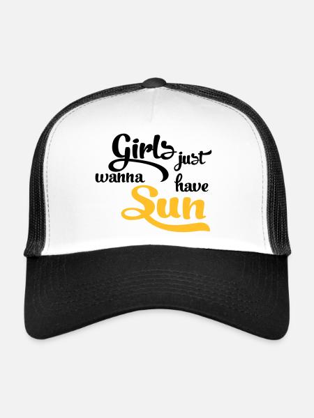 Sonne - Trucker Cap - Weiß/Schwarz
