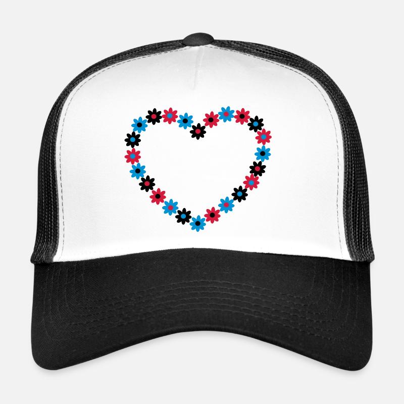 Un cœur de fleurs Casquette trucker 