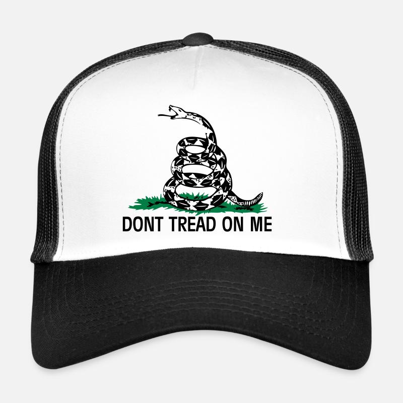 Gadsden Flag - Trucker Cap - Weiß/Schwarz