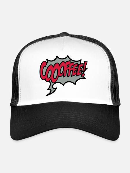 coffee - Trucker Cap - white/black - Front