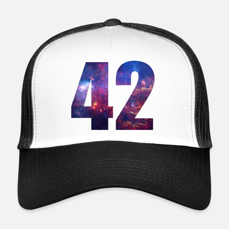 42 - Trucker Cap - Weiß/Schwarz