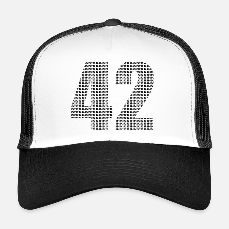42 - Trucker Cap - Weiß/Schwarz