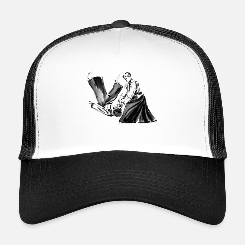 aikido - Casquette trucker  - blanc/noir