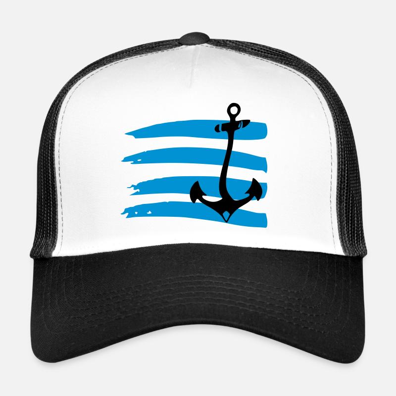 anchor waves sea Trucker Cap