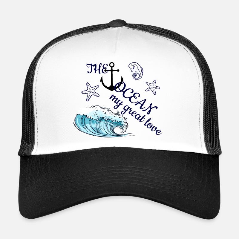 Ich liebe das Meer - maritimes Design Trucker Cap