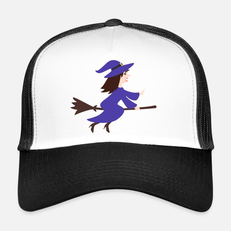witch - Trucker Cap - white/black