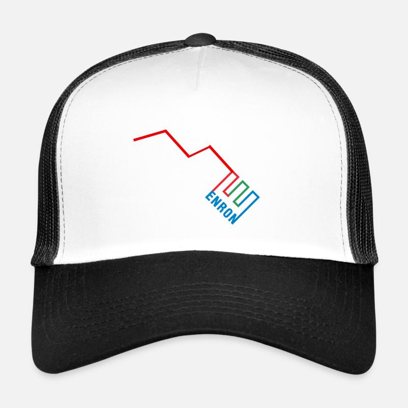 Drôle d’Enron - Casquette trucker  - blanc/noir