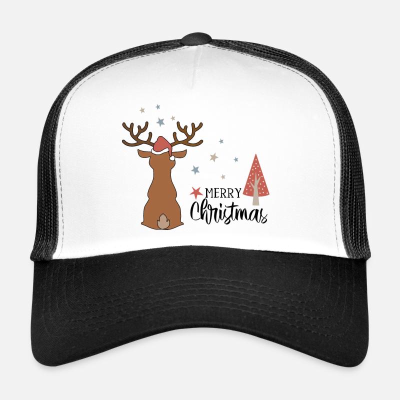 Weihnachten - Trucker Cap - Weiß/Schwarz