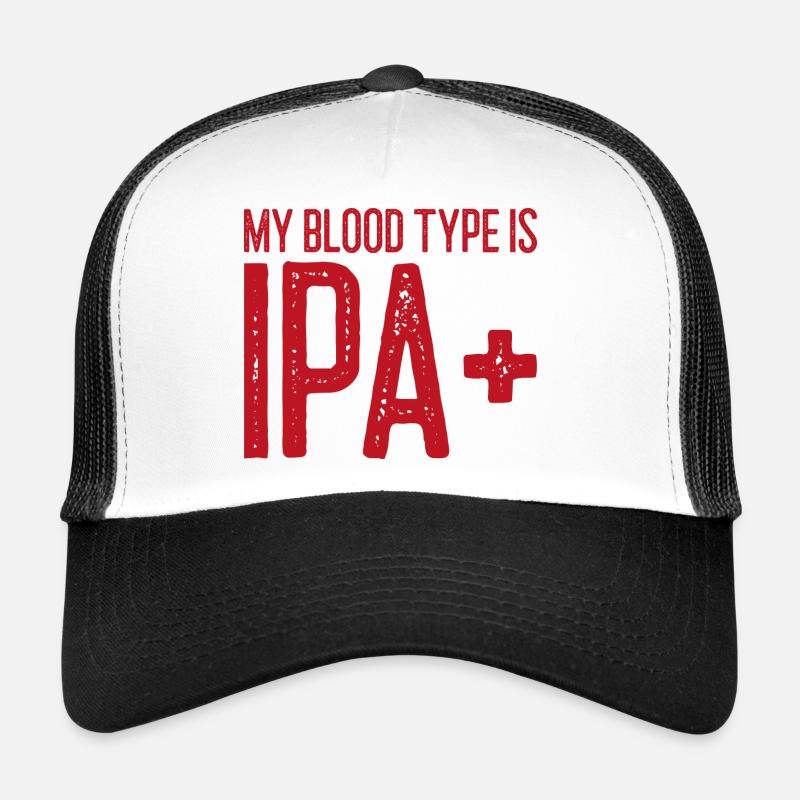 My Blood type is IPA Bier Brauer Geschenk Trucker Cap