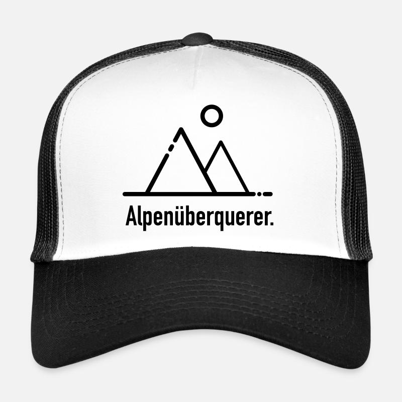 Alpenüberquerer - Trucker Cap - Weiß/Schwarz