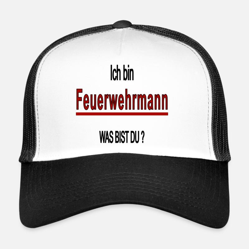 ich bin ein Feuerwehrmann - Trucker Cap - Weiß/Schwarz