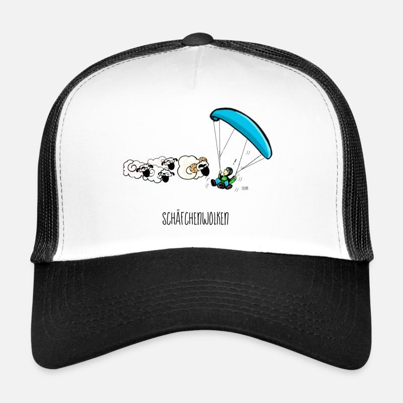 Gleitschirm Schäfchen paragliding Wolken Trucker Cap