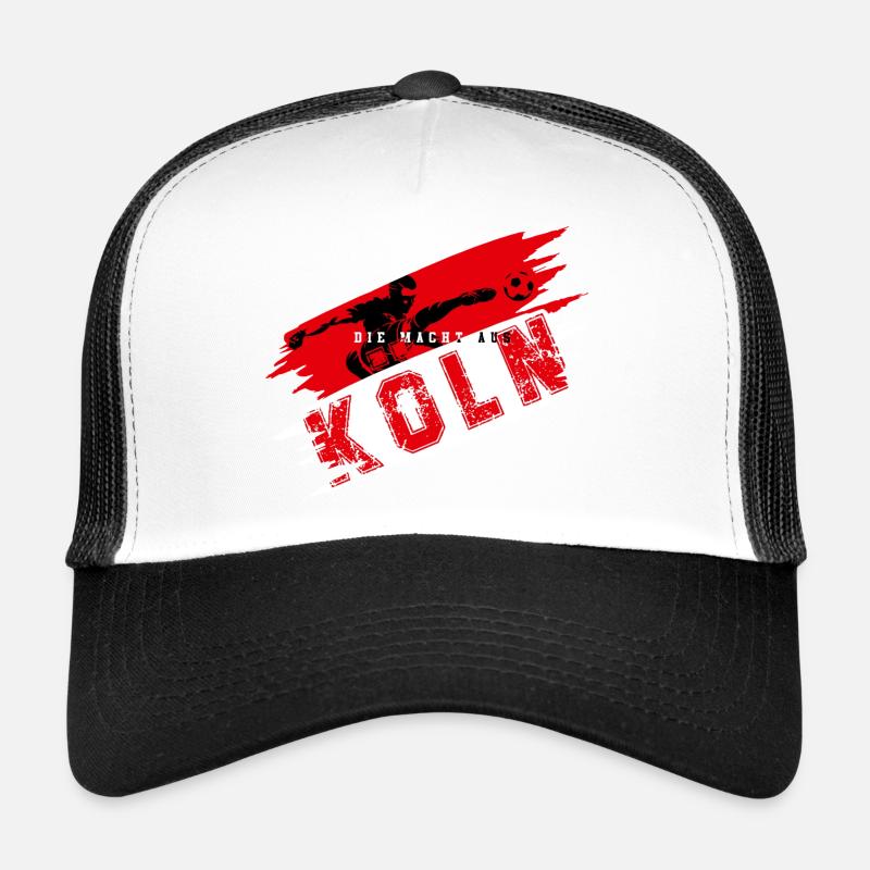 Fussball Köln Ruhrpott - Trucker Cap - Weiß/Schwarz