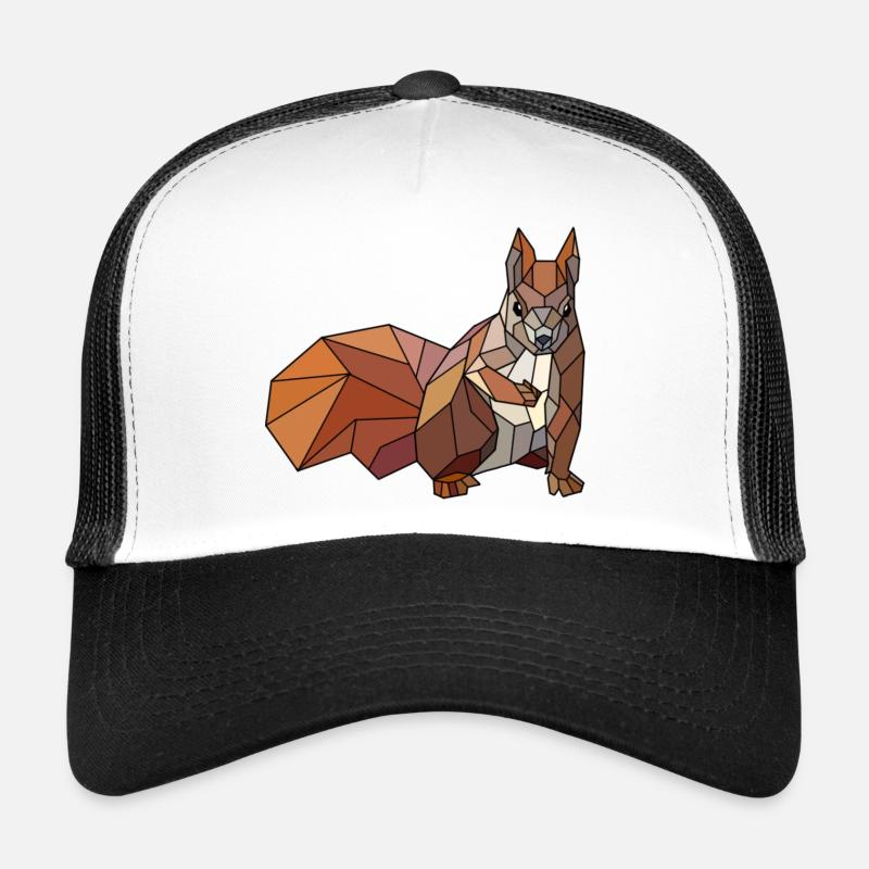 Écureuil blanc Casquette trucker 