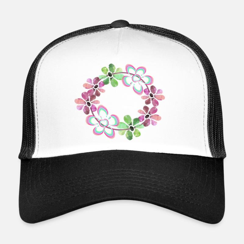 Flower Flowers - Trucker Cap - white/black