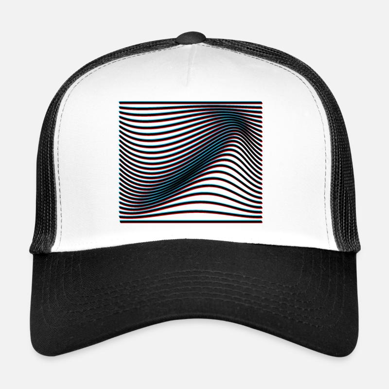 Waves Psychedelic Trippy Trucker Cap