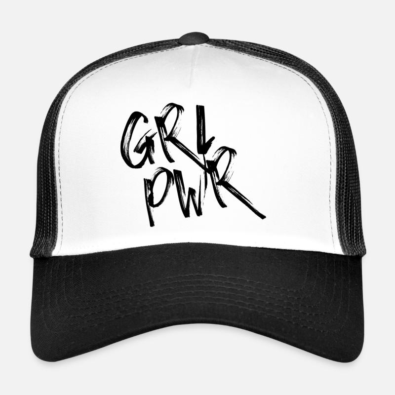 GRL PWR - Trucker Cap - white/black