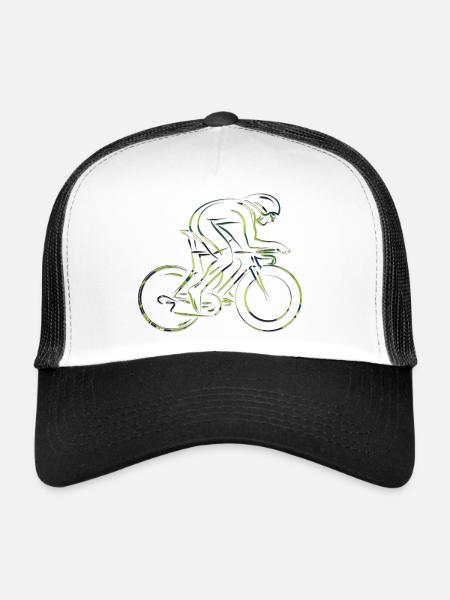 Cycling - Trucker Cap - white/black - Front