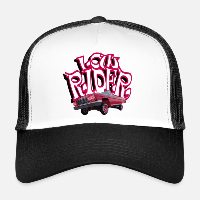 Red Lowrider - Trucker Cap - Weiß/Schwarz