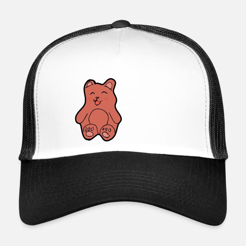 teddy - Trucker Cap - Weiß/Schwarz