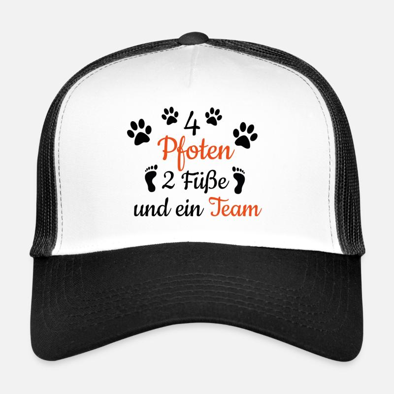 Hundebesitzer Hunde Lustiger Spruch Geschenkidee - Trucker Cap - Weiß/Schwarz