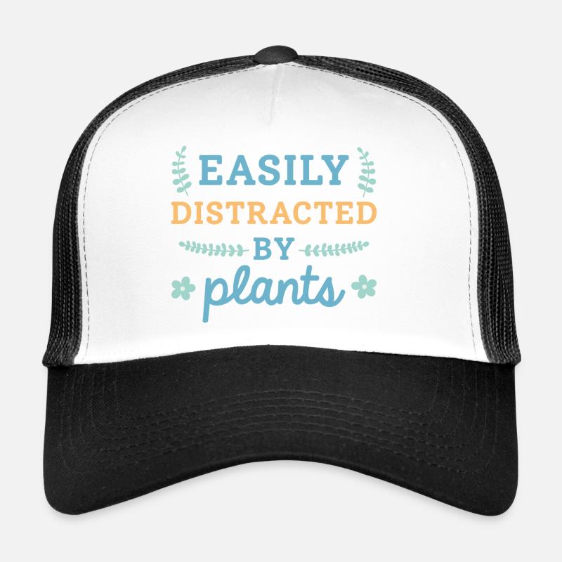 Facilement distrait par les plantes Casquette trucker 