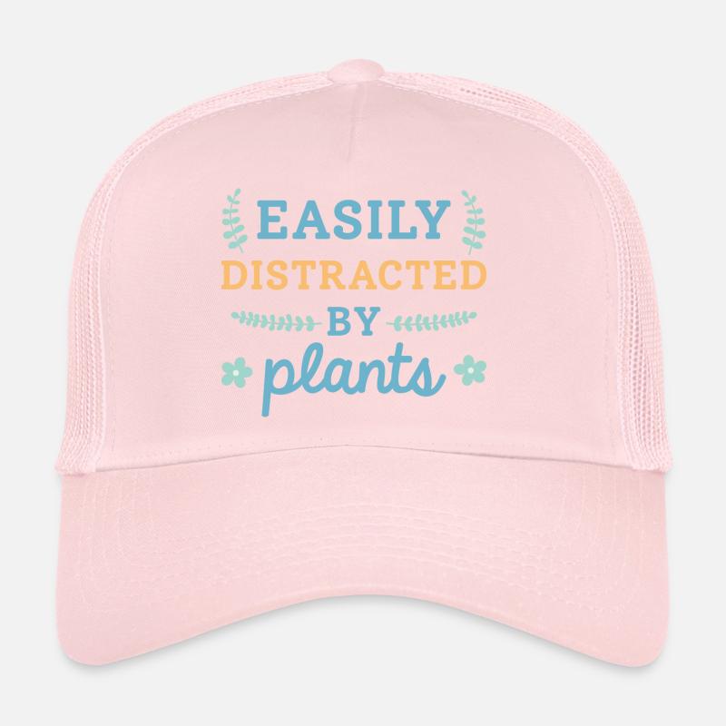 Facilement distrait par les plantes Casquette trucker 