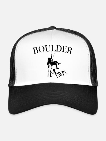 Bouldering Climbing Climbing - Trucker Cap - white/black - Front