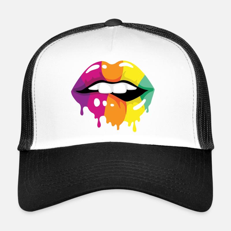 Farbige Lippen Trucker Cap