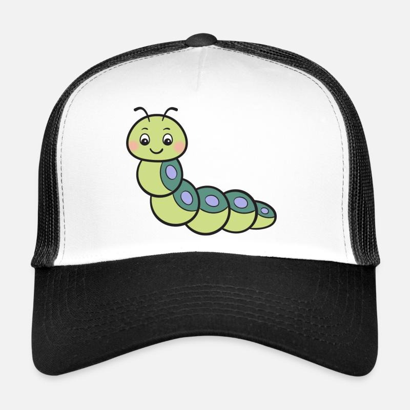 Chenille - Casquette trucker  - blanc/noir