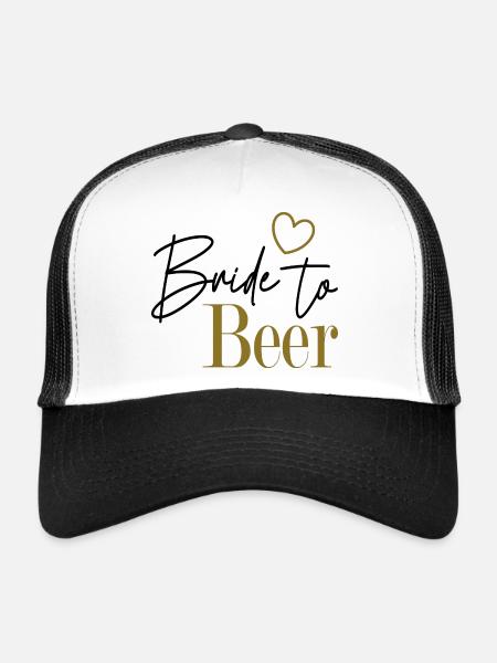 Bride to Beer - Trucker Cap - Weiß/Schwarz