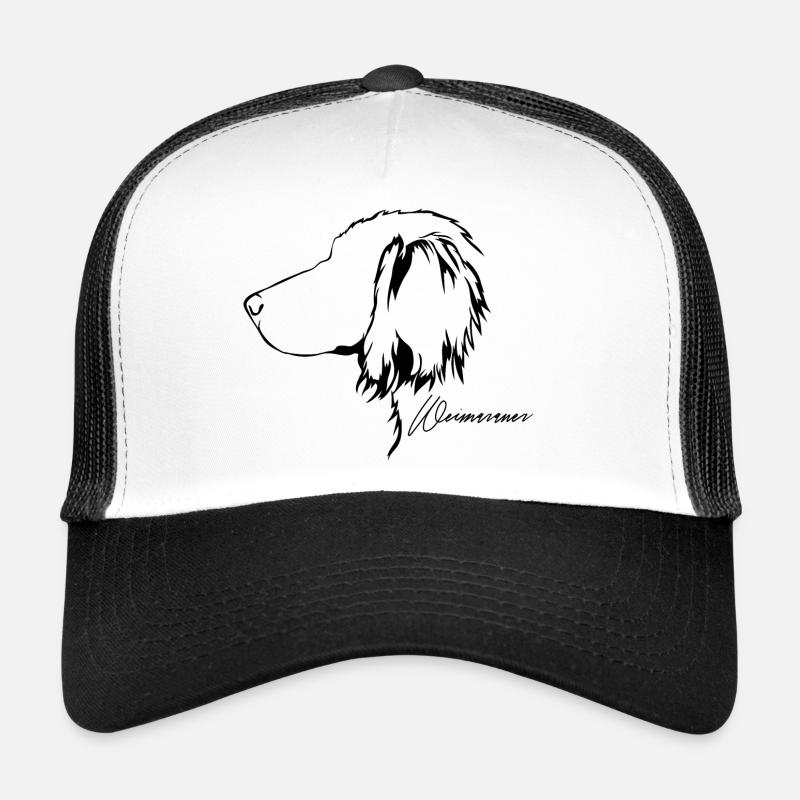 WEIMARANER profil cheveux longs chiens Wilsigns Casquette trucker 