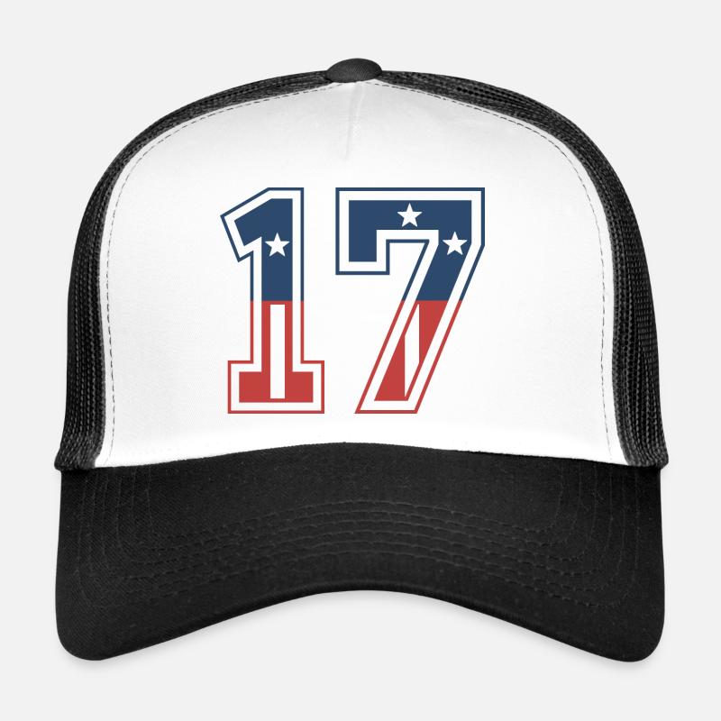 Numéro 17 États-Unis Casquette trucker 