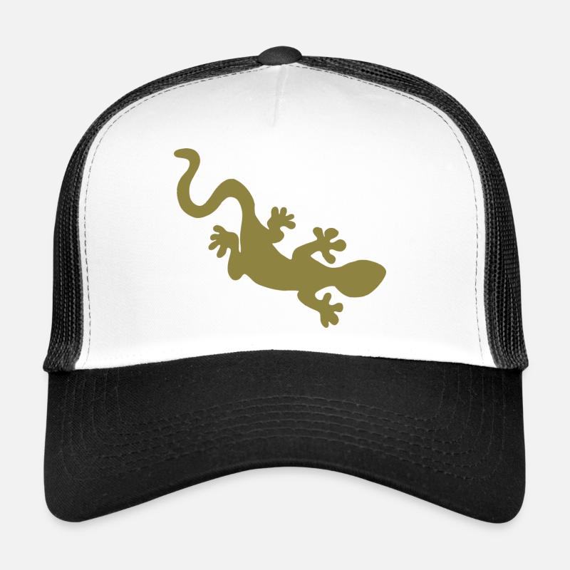 Gecko - Casquette trucker  - blanc/noir