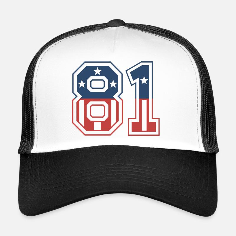 Numéro 81 États-Unis Casquette trucker 