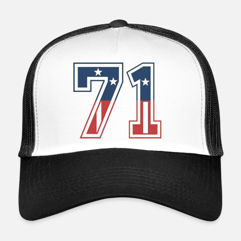 Numéro 71 États-Unis Casquette trucker 