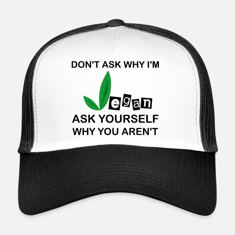 Ne mangez pas d’animaux - végétalien Casquette trucker 