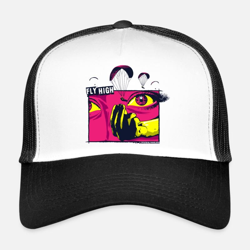 Paragliding Eyes Fly High Trucker Cap